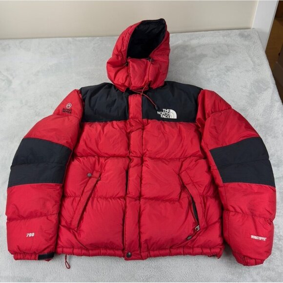 Vtg The North Face Red Puffer Down Jacket Men’s Size M - Picture 1 of 15